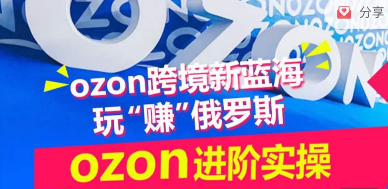 ozon跨境新蓝海玩“赚”俄罗斯，ozon进阶实操训练营-68资源