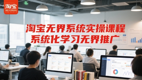 淘宝无界系统实操课程，系统化学习无界推广-68资源