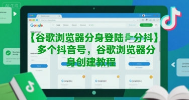 谷歌浏览器分身登陆多个抖音号，谷歌浏览器分身创建教程-68资源
