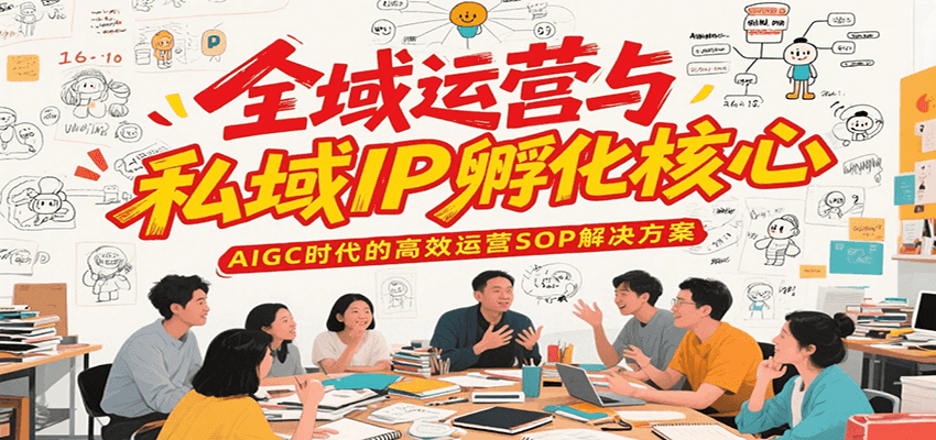 全域运营与私域IP孵化核心，AIGC时代的高效运营SOP解决方案-68资源