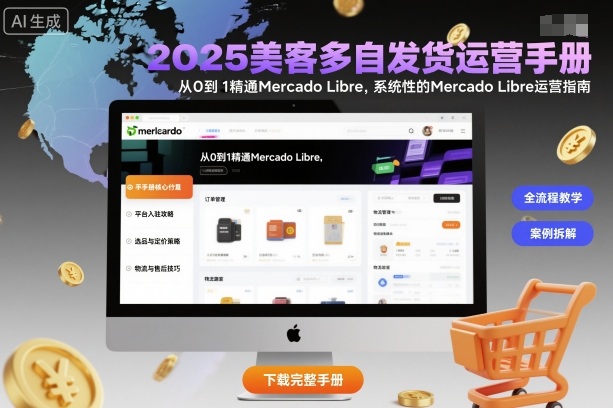 2025美客多自发货运营手册：从0到1精通Mercado Libre，系统性的Mercado Libre运营指南-68资源