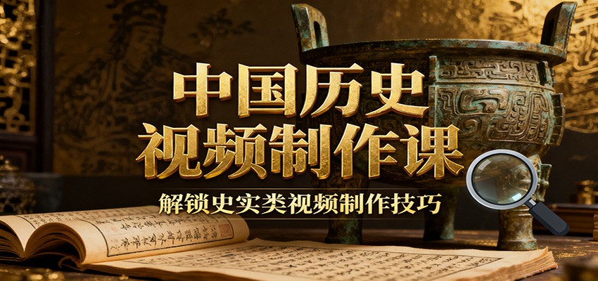 中国历史视频制作课：疆域地图集+参考文案+练习素材，解锁史实类视频制作技巧-68资源