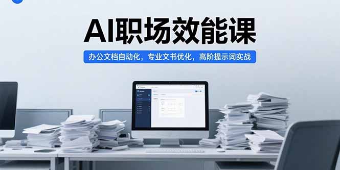 AI职场效能课，办公文档自动化，专业文书优化，高阶提示词实战-68资源