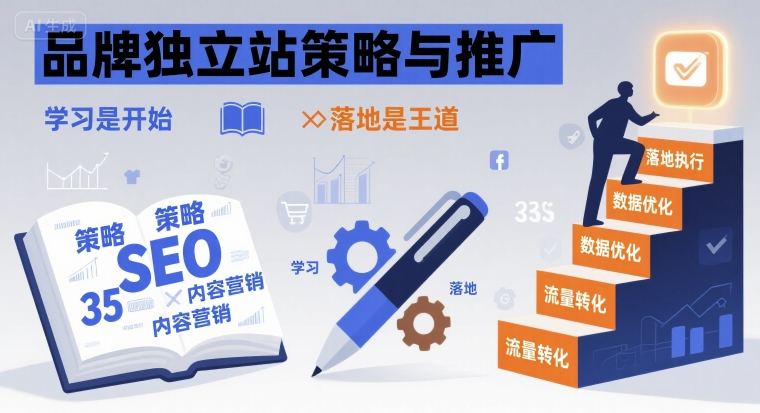 品牌独立站策略与推广，学习是开始，落地是王道-68资源