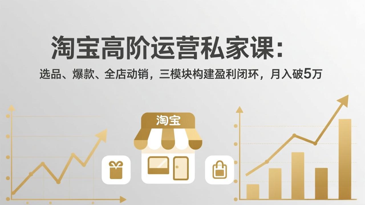 淘宝高阶运营私家课(更新26年4月-68资源