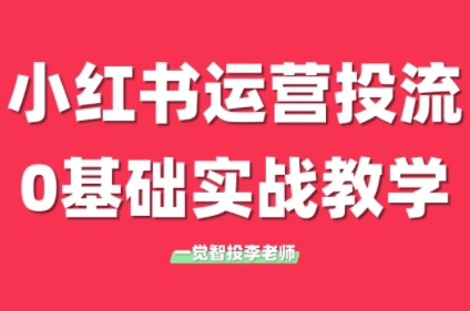 李老师·小红书运营投流，0基础实战教学(更新)-68资源