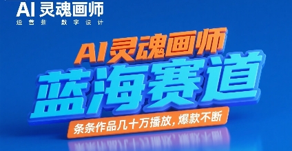 AI灵魂画师，蓝海赛道，条条作品几十W播放，爆款不断-68资源