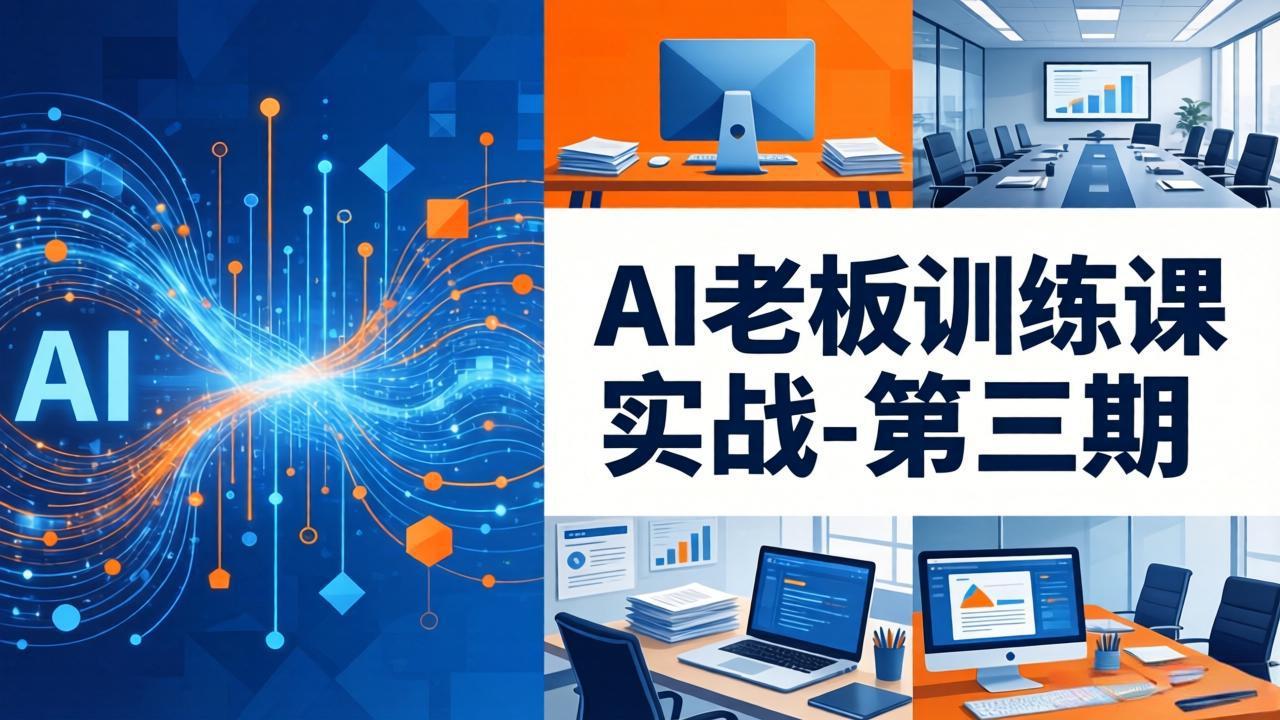 AI老板训练课实战-第三期：AI+内容应用落地教学，从0到1打通AI变现完整路径-68资源