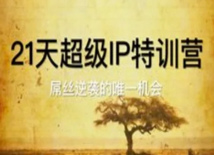 21天超级IP特训营，屌丝逆袭的唯一机会-68资源