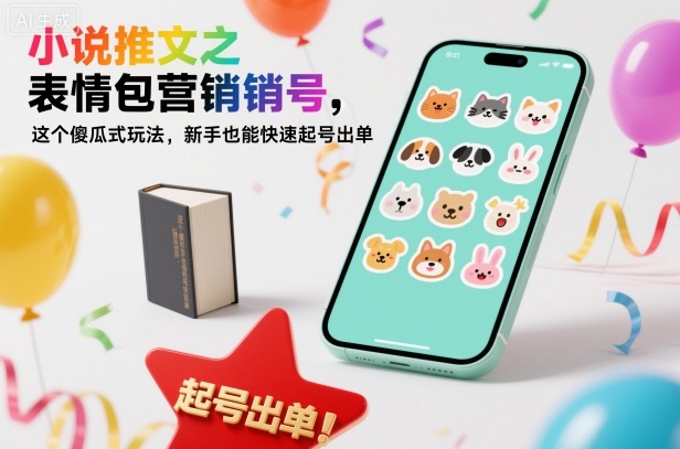 小说推文之表情包营销号，这个傻瓜式玩法，新手也能快速起号出单-68资源