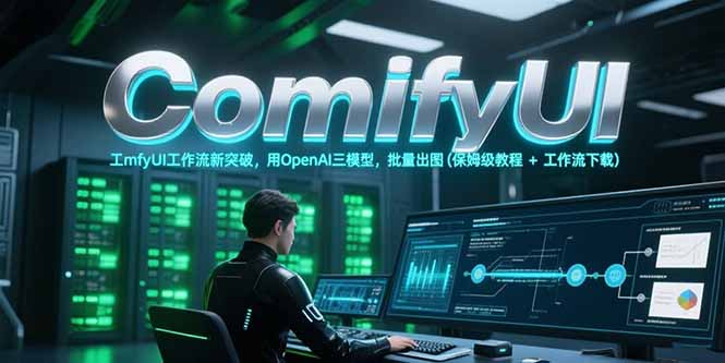 ComfyUI工作流新突破，用OpenAI三模型，批量出图(保姆级教程+工作流下载-68资源