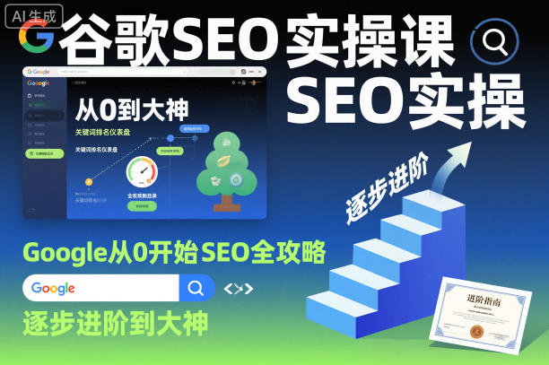 谷歌SEO实操课，Google从0开始SEO全攻略，逐步进阶到大神(更新26年)-68资源