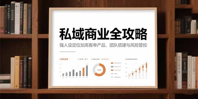私域商业全攻略，强人设定位加高客单产品，团队搭建与风险管控-68资源