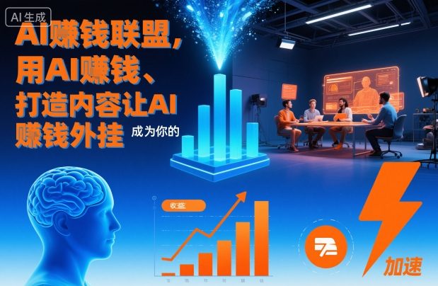 AI賺钱联盟，用AI賺钱、打造内容让AI成为你的賺钱外挂-68资源