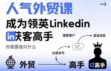 人气外贸课-成为领英Linkedin获客高手，你需要做对什么-68资源