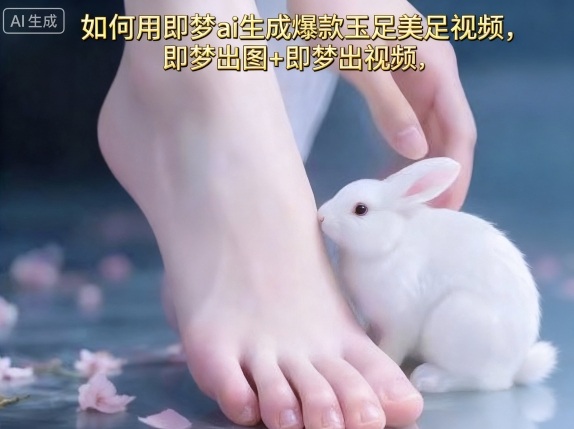 如何用即梦ai生成爆款玉足美足视频，即梦出图+即梦出视频，快速涨粉-68资源