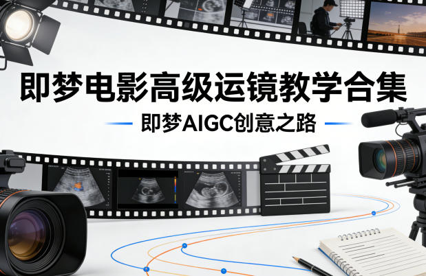 即梦电影高级运镜教学合集，即梦AIGC创意之路-68资源