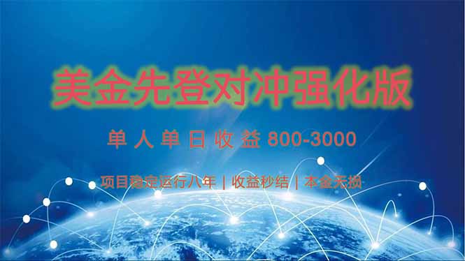 美金先登计划对冲强化版，2025年黑马中最暴力收益日收益1k-4k(可放大…-68资源