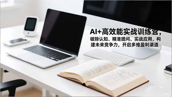 AI+高效能实战训练营，破除认知、精准提问、实战应用，构建未来竞争力，开启多维盈利渠道-68资源