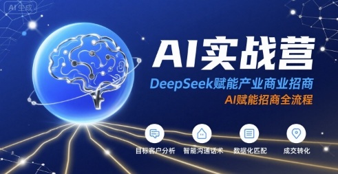 AI实战营：DeepSeek赋能产业商业招商，AI赋能招商全流程-68资源