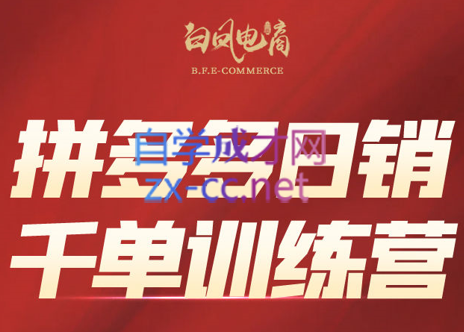白凤电商·拼多多日销千单训练营(更新7月)-68资源
