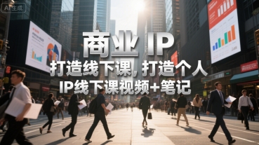 商业IP打造线下课，打造个人 IP线下课视频+笔记-68资源