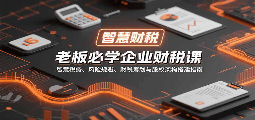老板必学企业财税课：智慧税务、风险规避、财税筹划与股权架构搭建指南-68资源