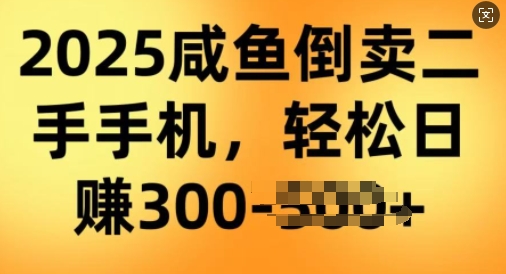 2025闲鱼倒卖二手手机，高客单，高利润，轻松日入3张-68资源