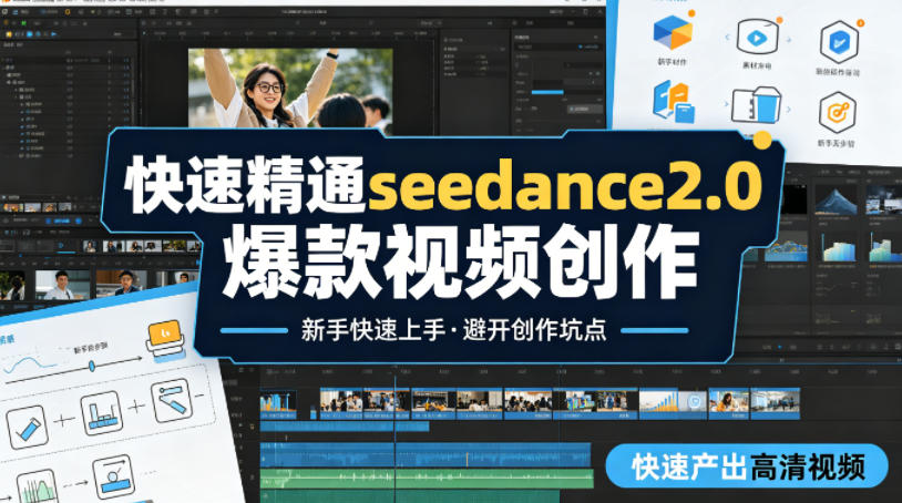 快速精通seedance2.0爆款视频创作，快速产出高清视频，避开大量创作坑点，新手也能快速上手-68资源