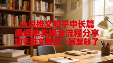 小说推文知乎中长篇爆单实操全流程分享，知乎推文看这一篇就够了-68资源