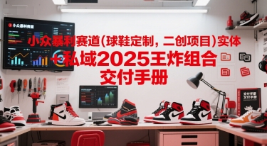 小众暴利赛道(球鞋定制，二创项目)实体+私域2025王炸组合  交付手册-68资源