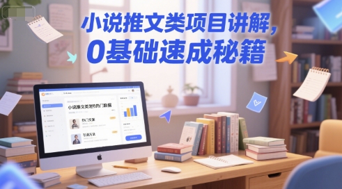 小说推文类项目讲解，0 基础速成秘籍-68资源
