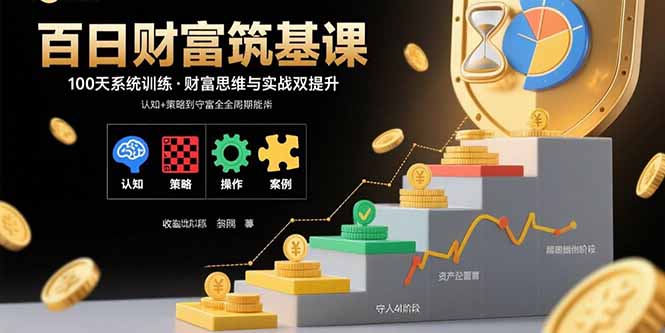 百日财富筑基课：认知+策略+实操+案例拆解  实现从创富到守富全周期能力-68资源