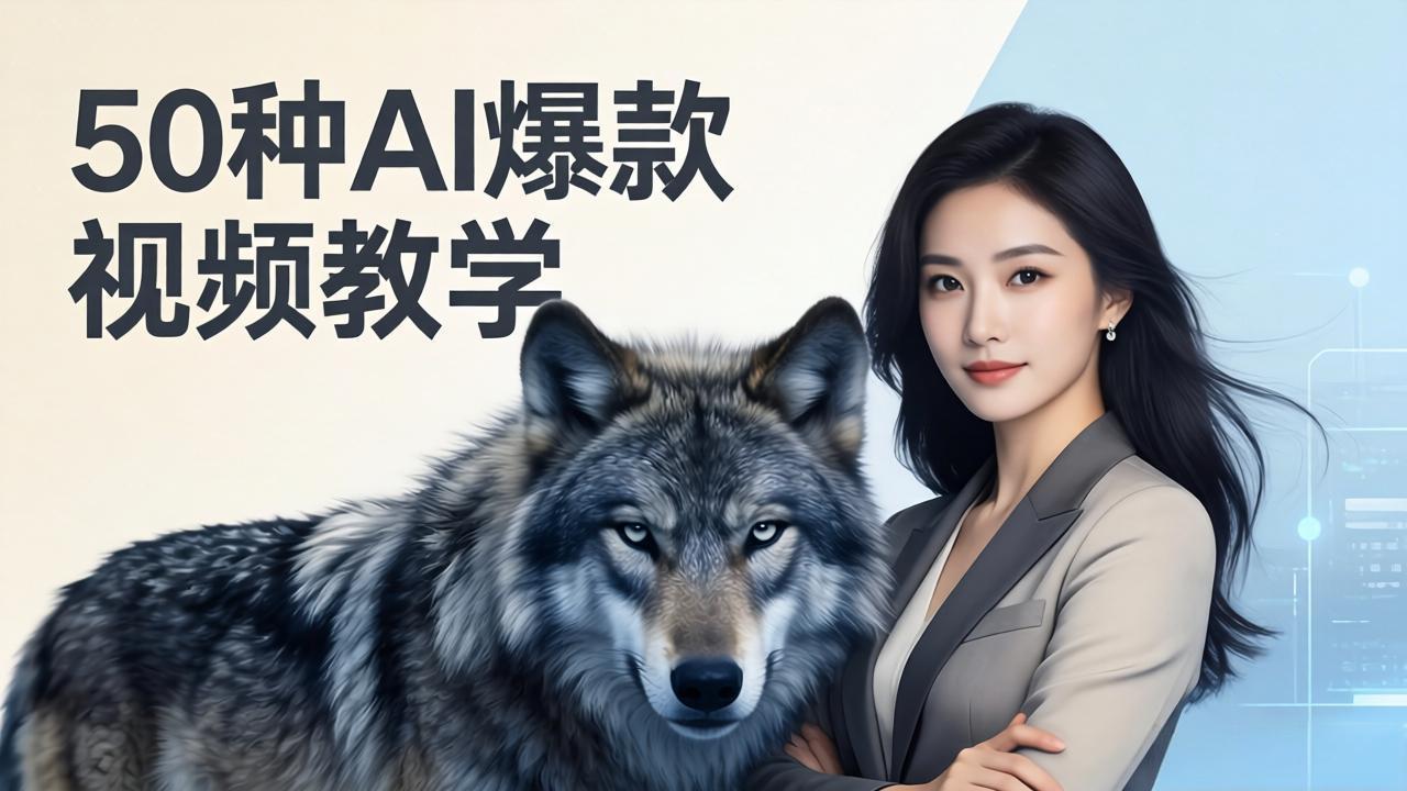 50种AI爆款视频教学：影视级古诗词+治愈萌宠+山海经蛟龙，高阶宝典商业落地-68资源