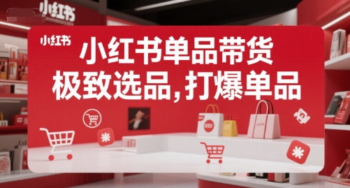 小红书单品带货，极致选品，打爆单品(更新)-68资源