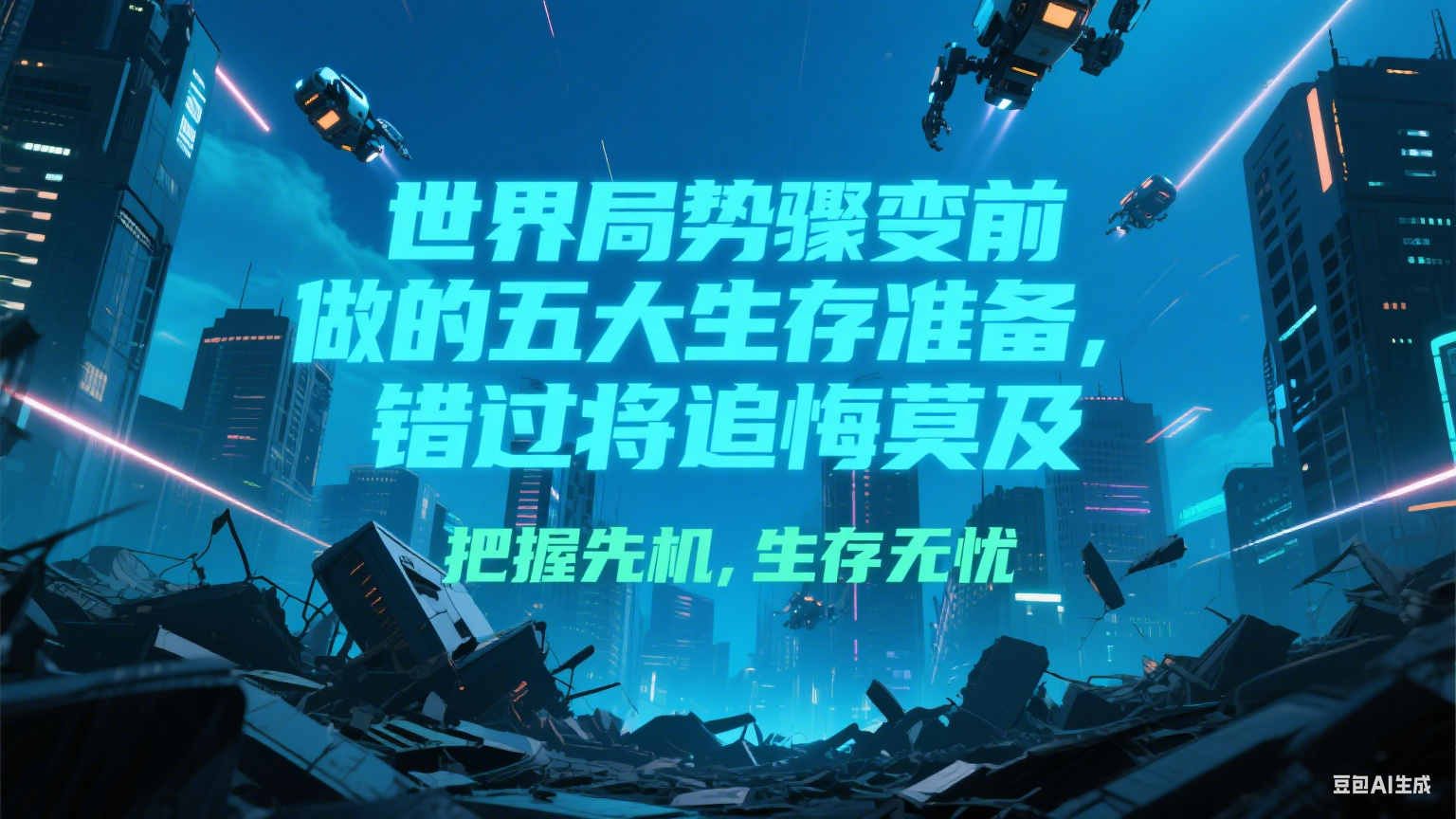 付费文章《世界局势骤变前必做的五大生存准备，错过将追悔莫及》-68资源