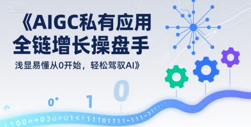 AIGC私有化应用全链增长操盘手，浅显易懂从0开始，轻松驾驭AI-68资源