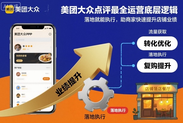 美团大众点评最全运营底层逻辑，落地就能执行，助商家快速提升店铺业绩-68资源