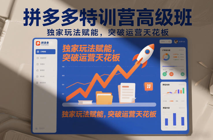 拼多多特训营高阶班，独家玩法赋能，突破运营天花板(更新26年4月1日)-68资源