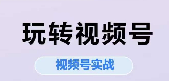 玩转视频号，视频号实战系列课-68资源