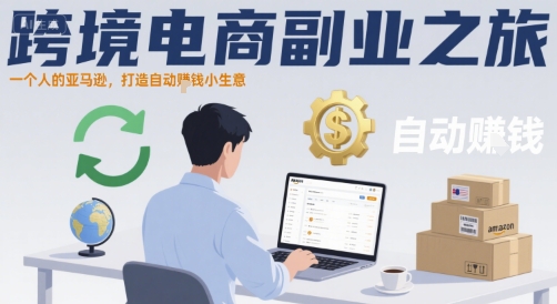 跨境电商副业之旅，一个人的亚马逊，打造自动賺钱小生意-68资源