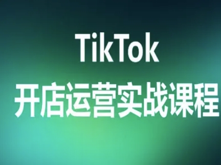 TikTok开店运营实战课程，TK跨境电商实操全流程-68资源