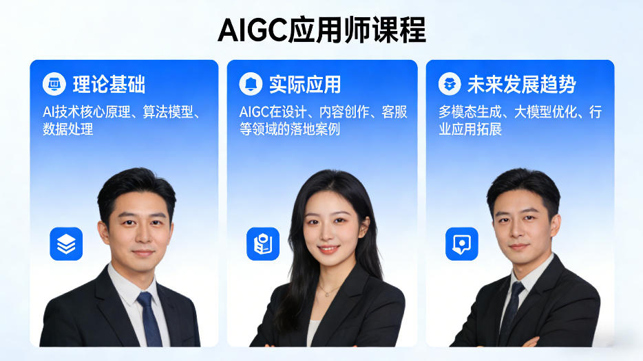 AIGC应用师课程，覆盖了AI技术的理论基础、实际应用、以及未来发展趋势-68资源