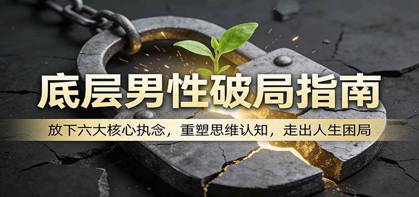 底层男性破局指南：放下六大核心执念，重塑思维认知，走出人生困局-68资源