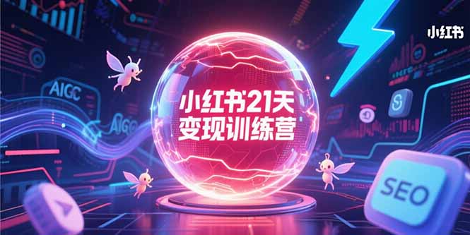 小红书21天变现训练营，AIGC工具高效应用，SEO优化核心技巧-68资源